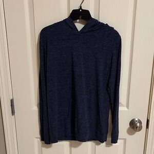 Zella Navy Blue Hooded Long Sleeve Top